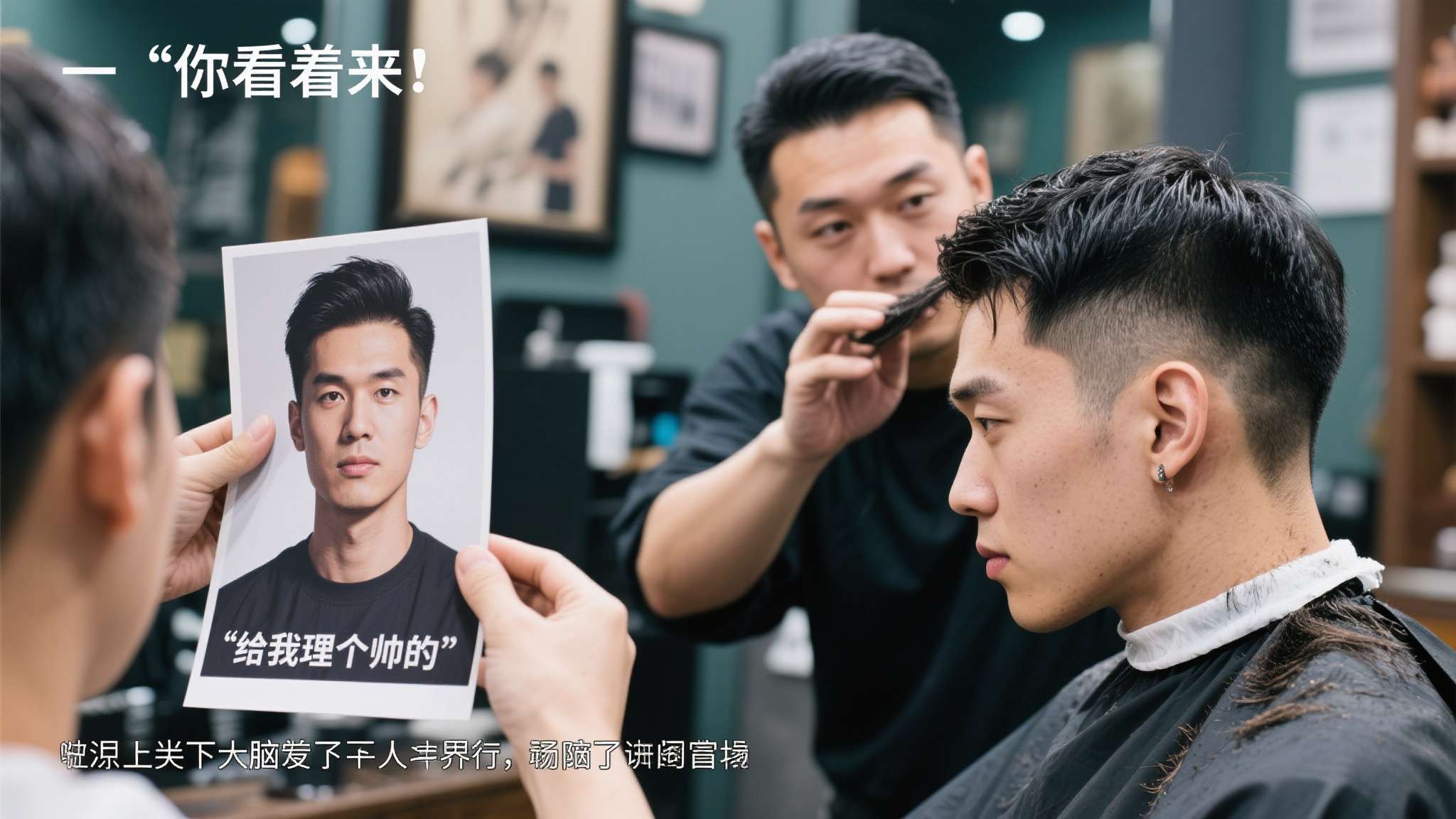 头发白是什么原因引起的怎样调理 很多网友在评论区脑补了各种场景。有人猜测是顾客说了一句"你看着来",然后理发师真