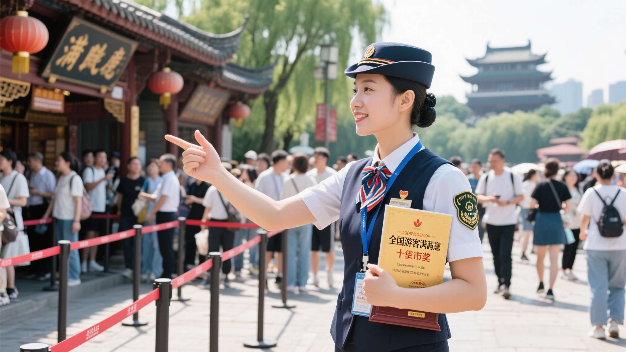 游客满意度不是一个虚数，它来自每一次问路时得到的耐心回应，来自每一顿餐食的性价比